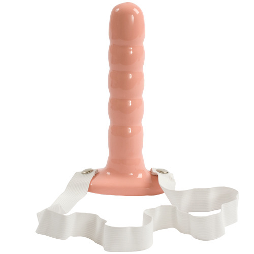 Doc Johnson Strappy 7 Inch Ribbed Hollow Penis Extension
