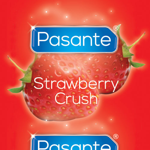 Pasante Strawberry Crush Condom Loose