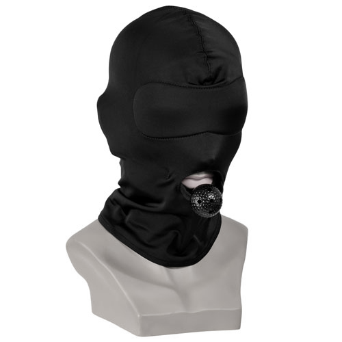 Spandex Hood With Vented Plastic Ball Gag