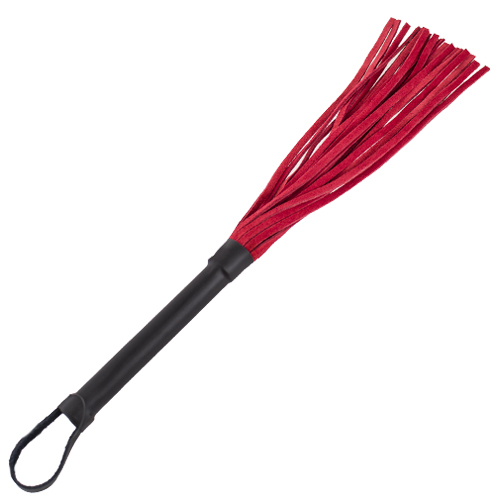 Red Suede Fantasy Flogger Whip