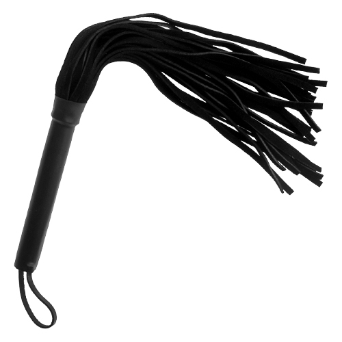 Black Suede Fantasy Flogger Whip