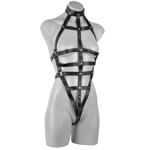 Deluxe Female Leather Body Harness